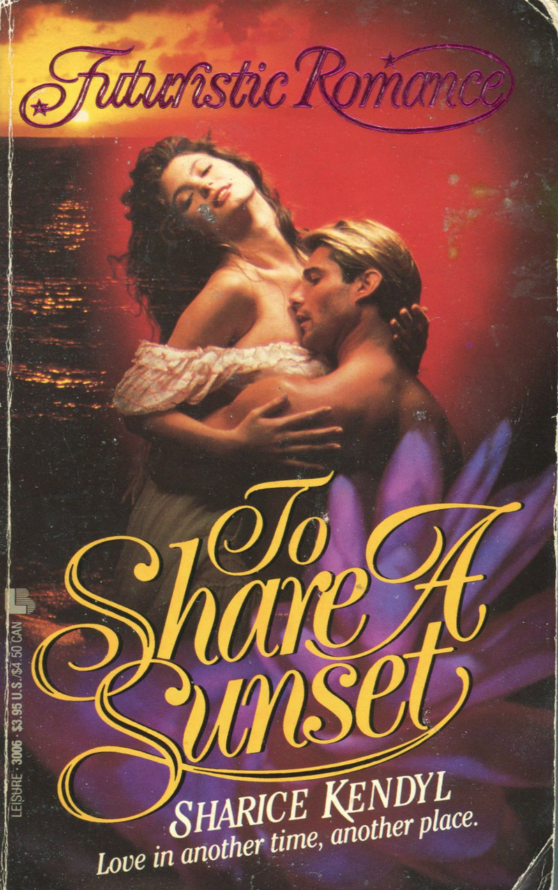 Illustration for article titled These Early-'90s 'Futuristic' Romance Covers Are Stunning and WondrousÂ